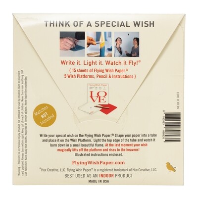 Flying Wishing Paper LOVE