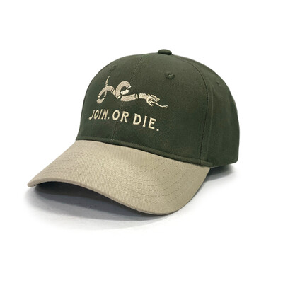 Join. Or Die. Brushed Twill Cap