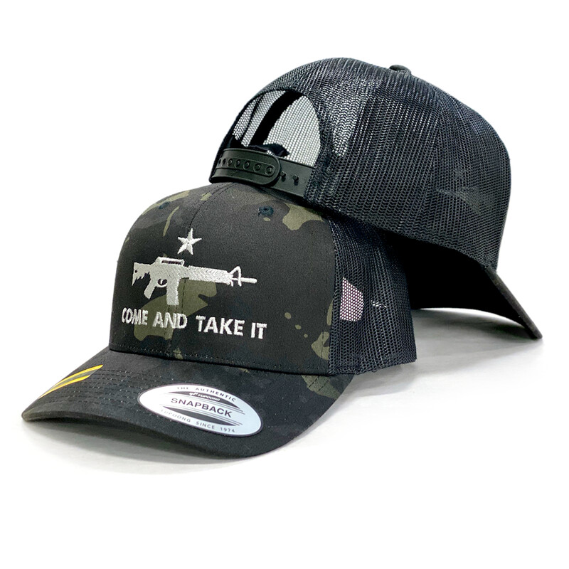 Come and Take it Kryptek Authentic Black Camo Hat