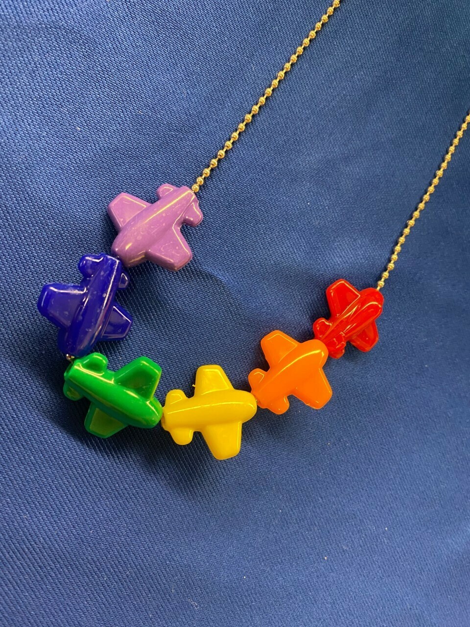 Airplane Bead Necklace