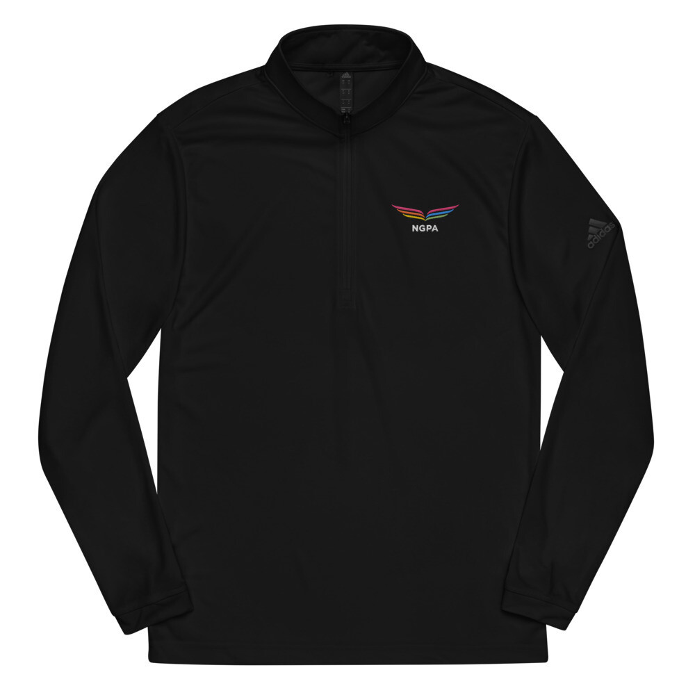 Quarter Zip Pullover, Color: Black, Size: S