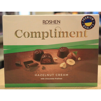 Roshen Compliment Milk Chocolate Praline with Hazelnut Cream 122 g