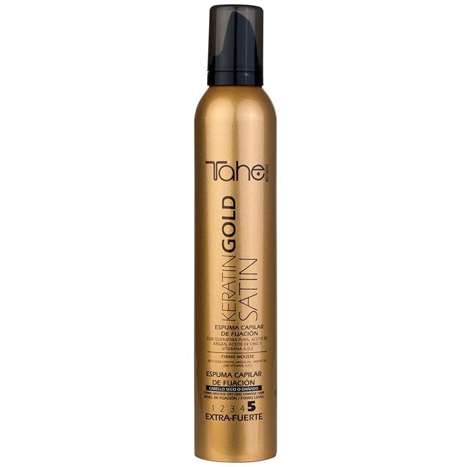 Tahe Keratin Gold Satin Mousse Fixing 5