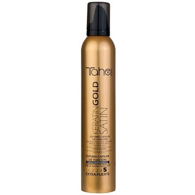 Tahe Keratin Gold Satin Mousse Fixing 5