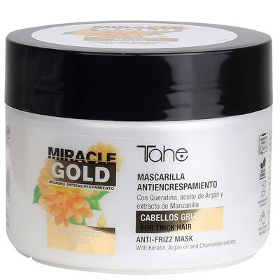 Tahe Miracle Gold Frizz Control Mask For Thick Hair 300ml