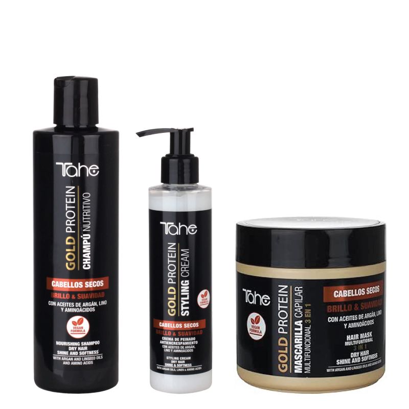 Tahe Gold Protein Small Kit For Dry Hair With Leave On