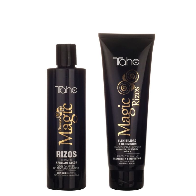 Tahe Magic Rizos Kit For Curly Hair (Shampoo Rizos 300ml + Recovery Cream 250ml)