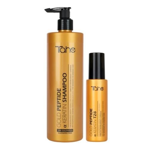Tahe Gold Peptide For Dry Hair Kit (Shampoo 500ml + Serum T28 100ml)