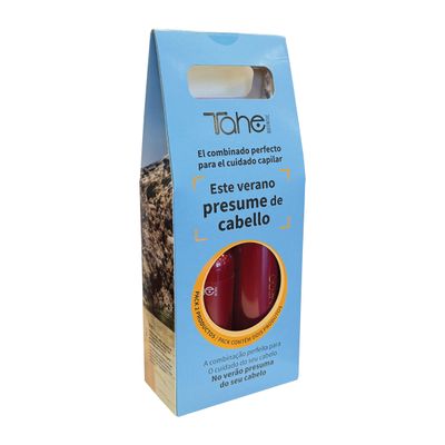 Tahe Botanic Solar Kit - Shampoo Heat Protection 400ml + SOS Protect Hair Oil 125ml