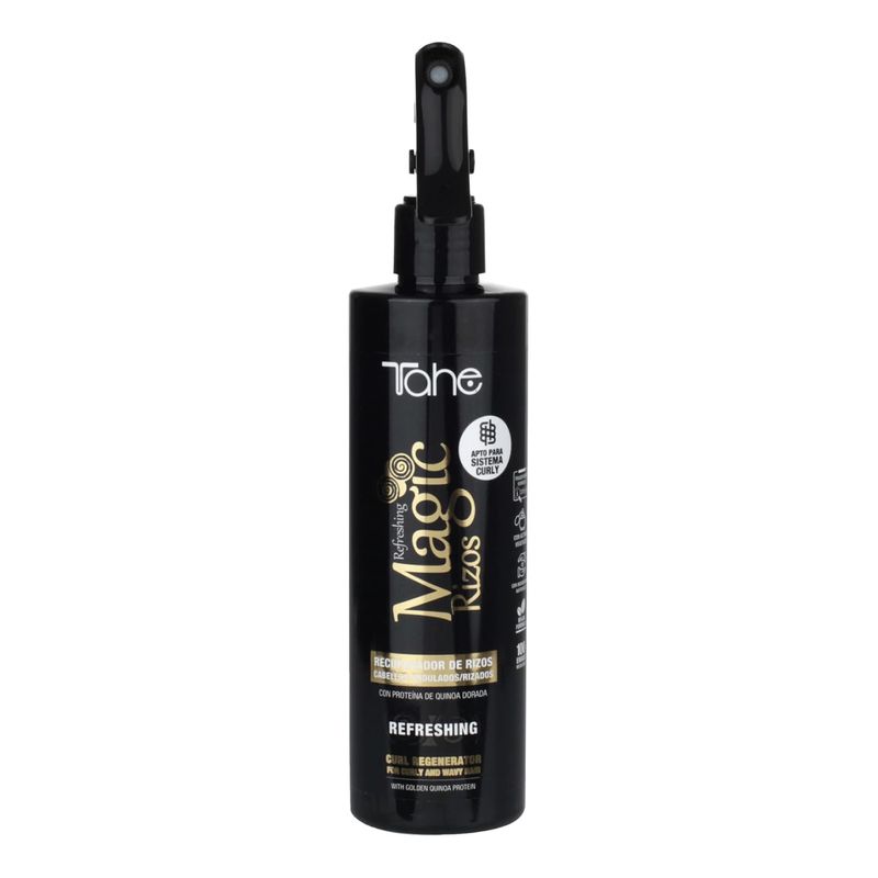 Tahe Magic Rizos Curl Reviver Spray Refreshing with Golden Quinoa Protein, 300 ml
