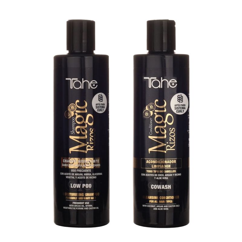Tahe Magic Rizos Small Kit - Low Poo Shampoo 300ml + Cowash Conditioner 300ml