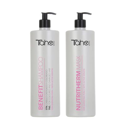 Tahe Botanic Kit - Benefit Shampoo 1000ml + Nutri-therm Mask 1000ml