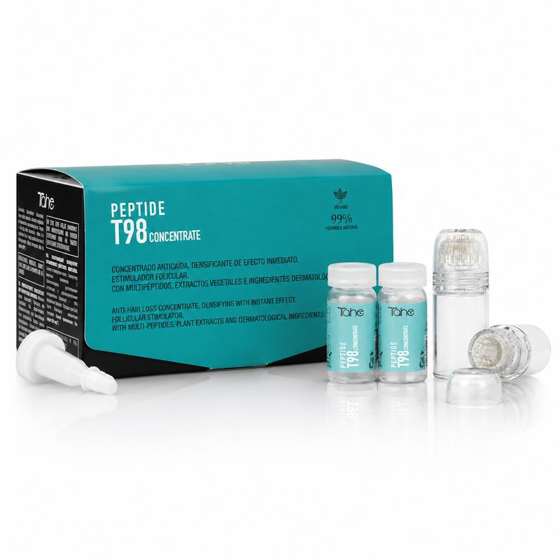 Tahe Kit - Peptide T98 Anti-Hair Loss Treatment 6x10ml + Fine Touch Serum Applicator 0.25mm (2)