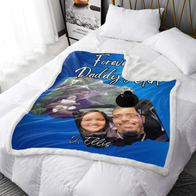 Custom Double Layer Short Plush Blanket 50 inches x 60 inches
