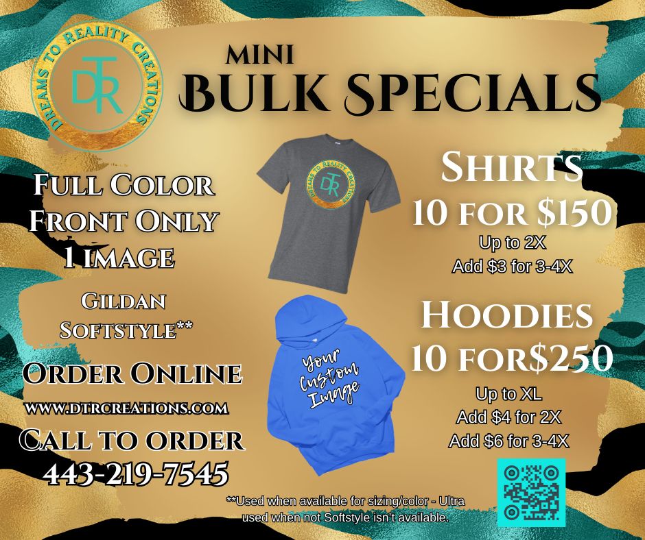 Mini Bulk Special for Shirts