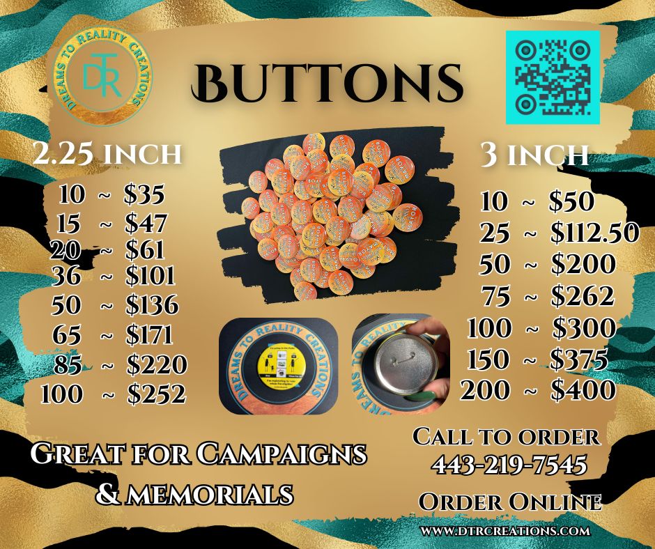 Custom Button 2.25 Inch