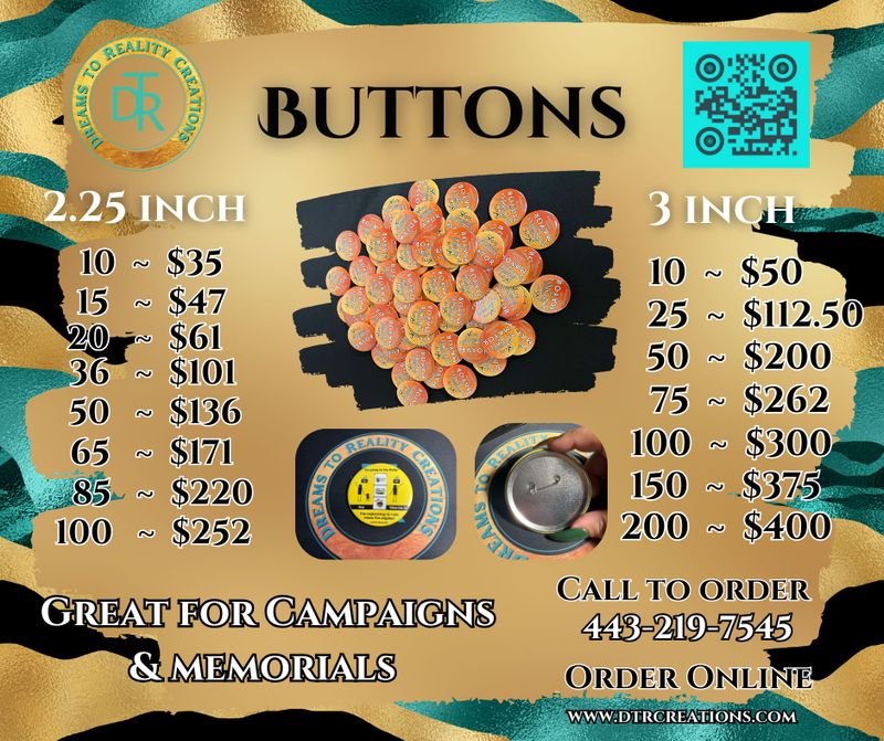 Custom Button 2.25 Inch