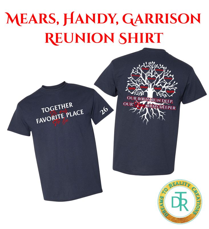 Mears, Handy, Garrison Family Reunion Shirt