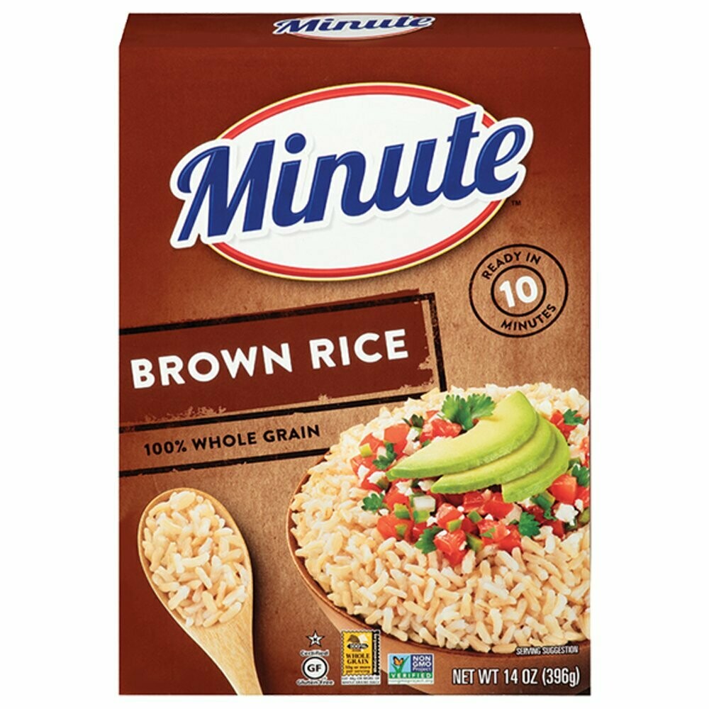 Minute Brown Rice x 396 g ? 
(12 Uni x 396g c/u)
