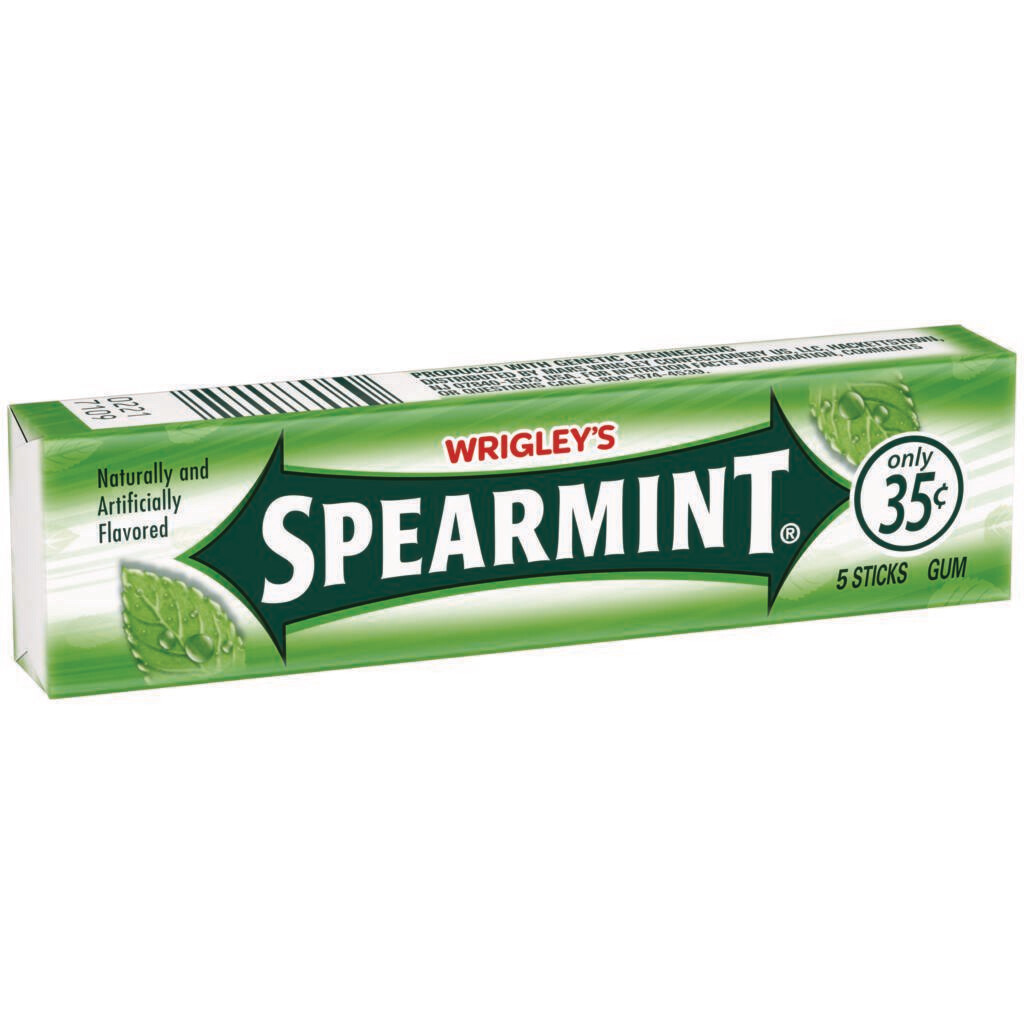 Wrigley's Spearmint 5stk 40ct 20/Cs 
(800 Uni x 12,5g c/u)