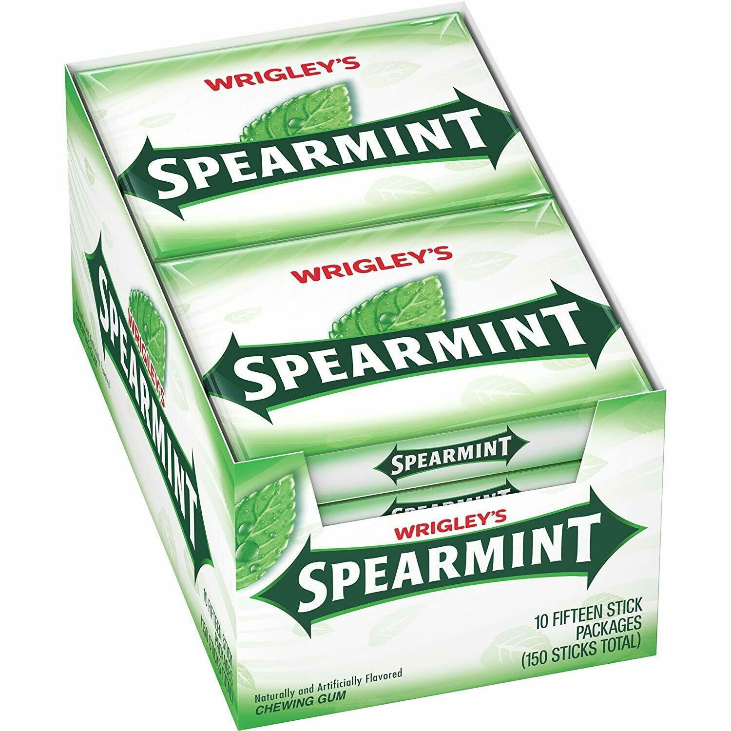 Wrigley`S Spearmint 15stk 10ct 12/Cs 
(120 Uni x 37.5g c/u)