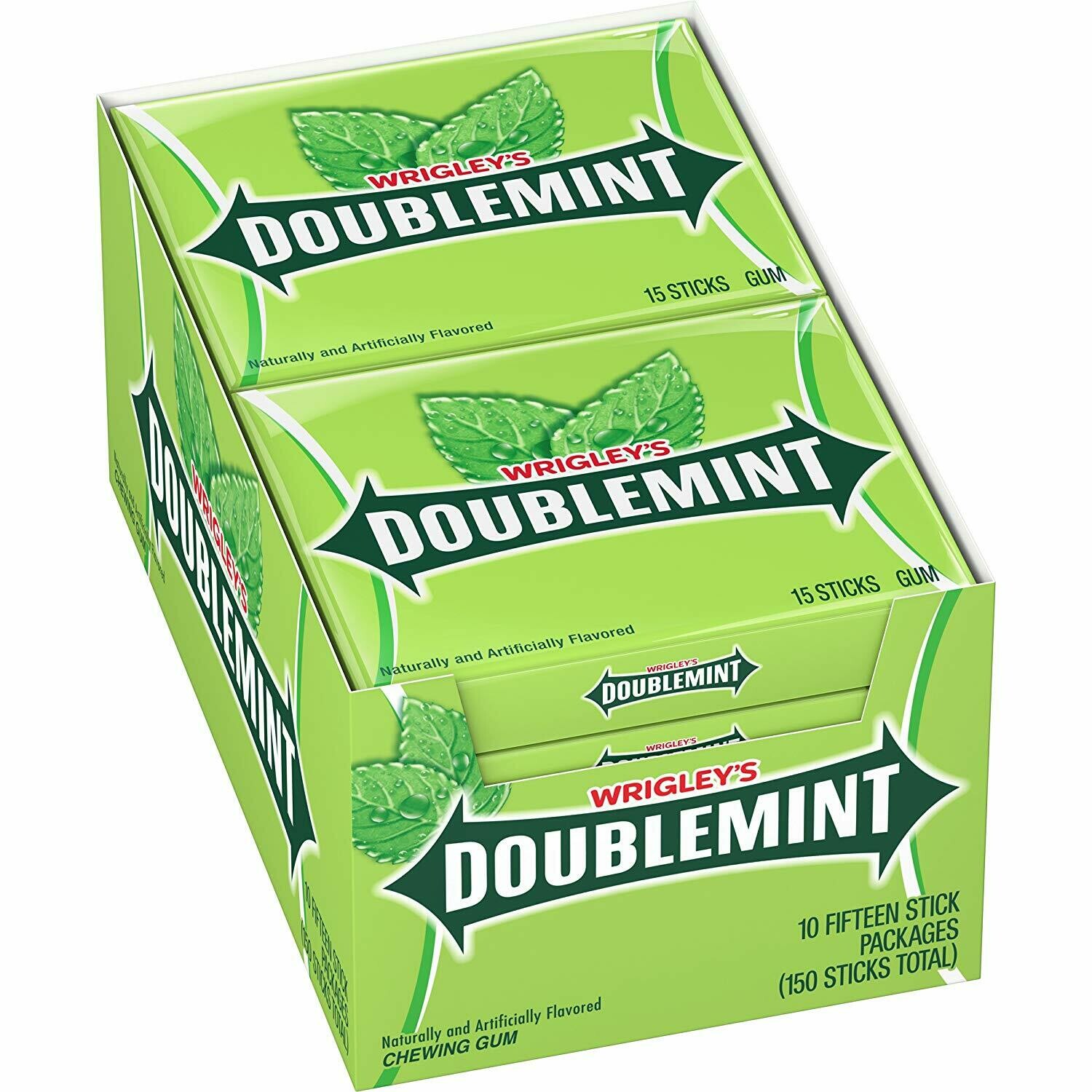 Wrigley`s Doublemint 15stk 10ct 12/Cs 
(120 Uni x 37.5 g c/u)