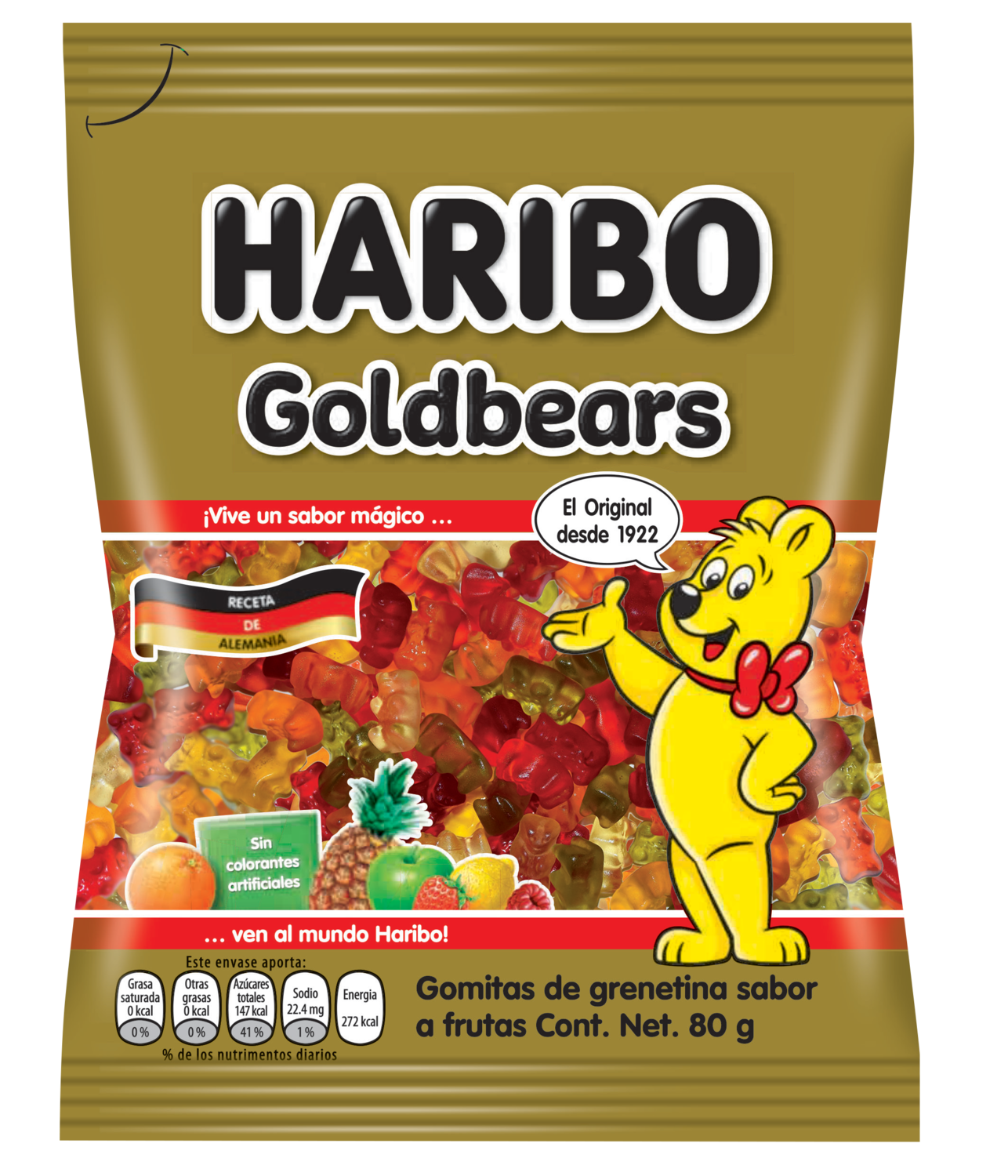 Haribo Goldbears 80g  (10 Uni x 80g c/u)