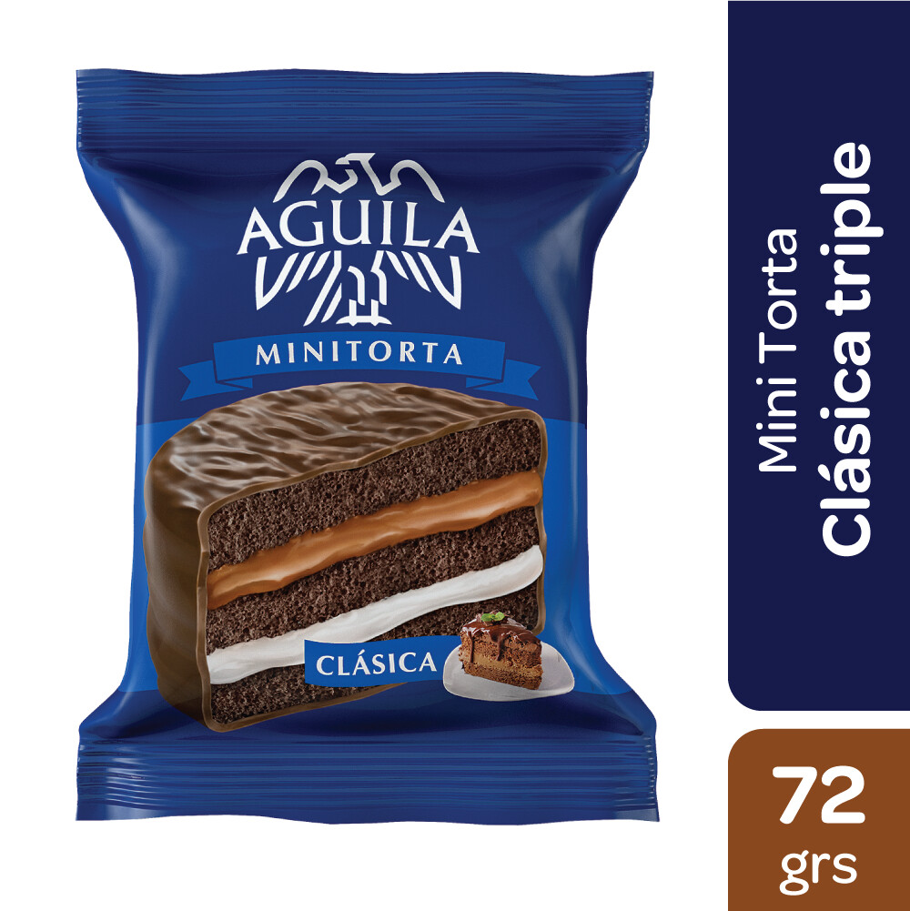 ALFAJOR MINITORTA 21X69GR AGUILA  (21 Uni x 69g c/u)
