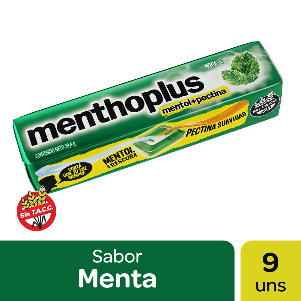 MENTHOPLUS MENTA 12X12X29,4G 
(144 Uni x 29,4g c/u)