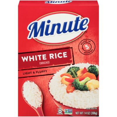 Minute White Rice x 396 g ? 
(12 Uni x 396g c/u)