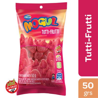 MOGUL TUTTI FRUTTI 12X10X50G 
(120 Uni x 50g c/u)