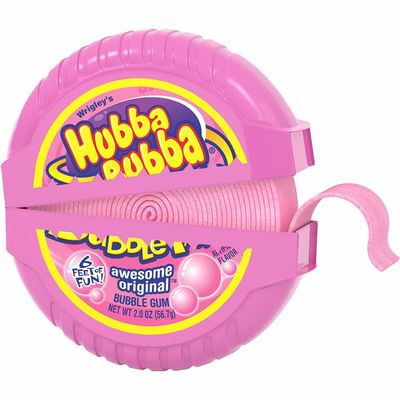 Hubba Bubba Bubble Tape Original 2oz 12ct 12/Cs 
(144 Uni x