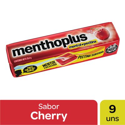 MENTHOPLUS CHERRY 12X12X29,4G 
(144 Uni x 29,4g c/u)