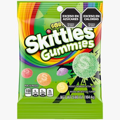 SKITTLES GUMMIES ÁCIDOS 12x164 G
