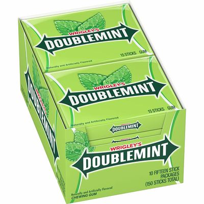 Wrigley`s Doublemint 15stk 10ct 12/Cs 
(120 Uni x 37.5 g c/u)