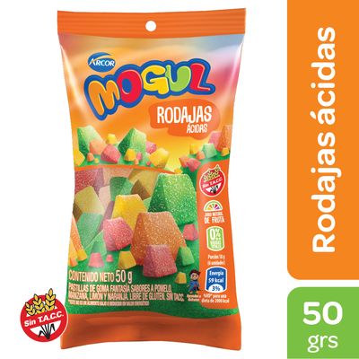 MOGUL RODAJAS ACIDAS 12X10X50G 
(120 Uni x 50g c/u)