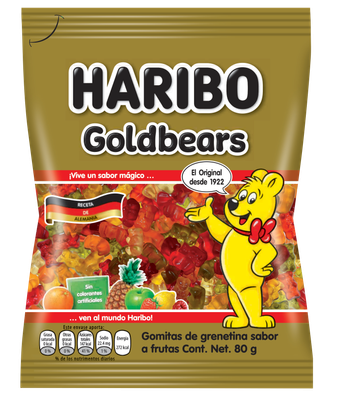 Haribo Goldbears 80g  (10 Uni x 80g c/u)