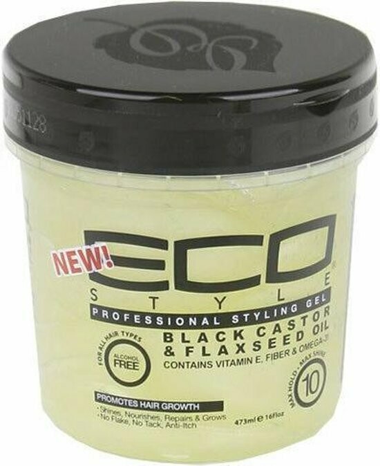 Eco Styler Black Castor&amp;Flaxeed Oil Gel - 473ml