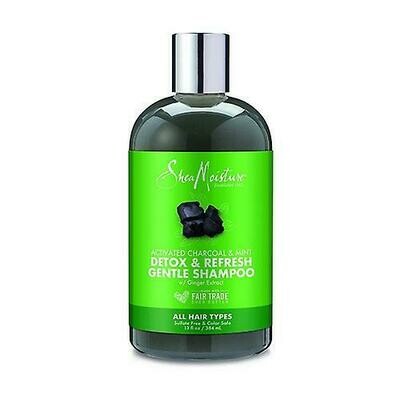Shea Moisture Activated Charcoal &amp; Mint Detox &amp; Refresh Gentle Shampoo 384ml