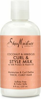 Shea Moisture Coconut &amp; Hibiscus Curl &amp; Style Milk 237 ml