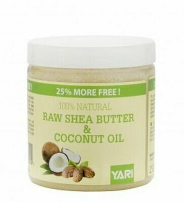 Yari 100% Pure Raw Shea Butter&amp;Coconut Oil 250ml