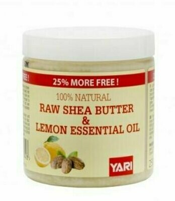 Yari 100% Pure Raw Shea Butter &amp; Lemon Oil 250ml
