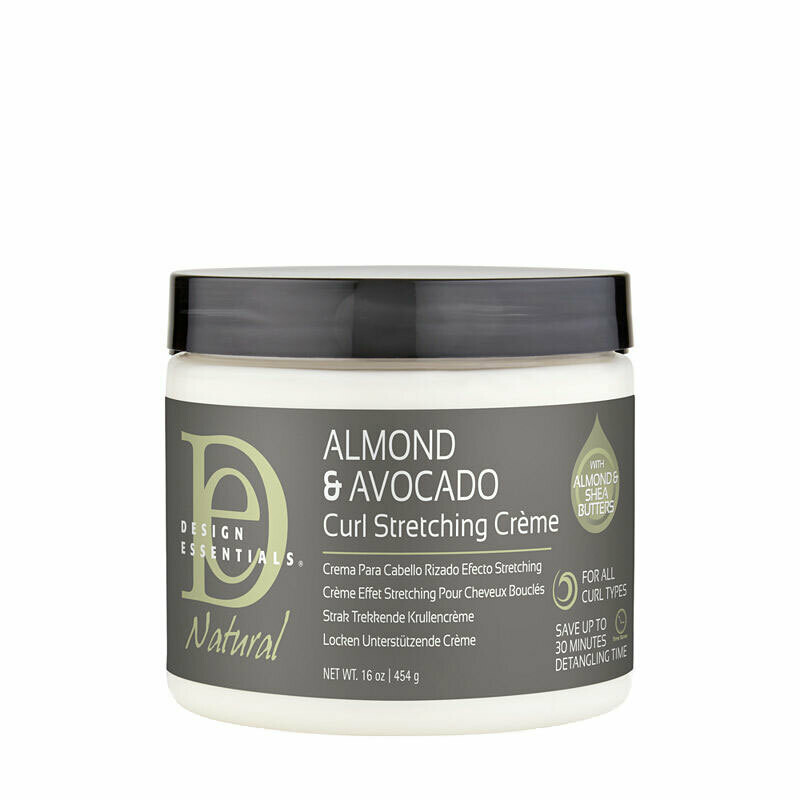 Design Essentials - Natural Almond &amp; Avocado Curl Stretchting Creme - 454 GR