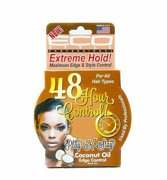 Eco Styler Play&#39;n Stay Edge &amp; Style Control Coconut 3oz