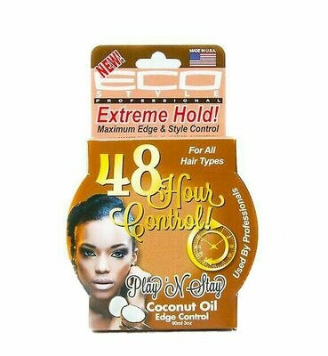 Eco Styler Play&#39;n Stay Edge &amp; Style Control Coconut 3oz