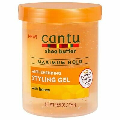 Cantu Maximum Hold Anti-Shedding Styling Gel With Honey 524 gr