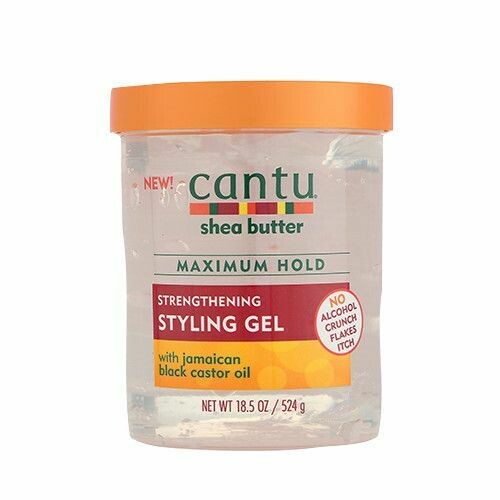 Cantu Maximum Hold Strengthening Styling Gel Jamaican Black Castor 524gr