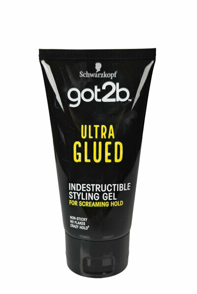 Schwarzkopf Got2b Geklebtes Haargel, 170 G – Starker Halt Bis 72 H, Keine Weißen Rückstände