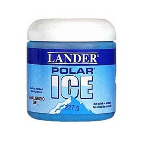 Lander Analgesic Polar Ice Gel with Minthol mint 8oz.