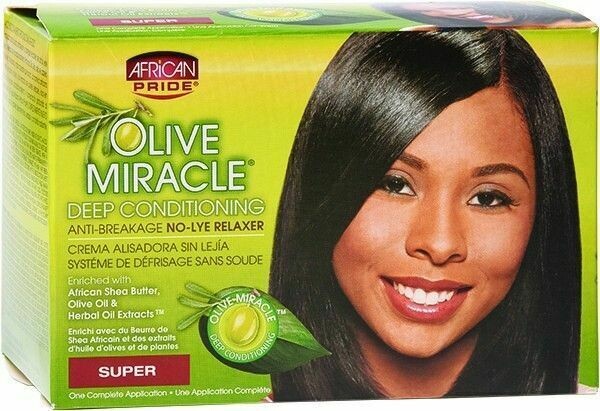 African Pride Olive Miracle Relaxer Kit Super